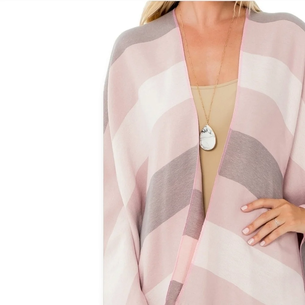 Sweater Wrap With Fringe
